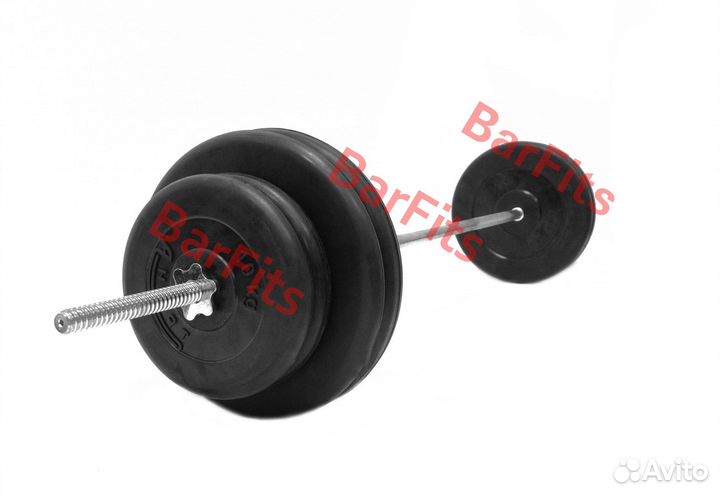 Штанга обрезиненная Антат 120кг