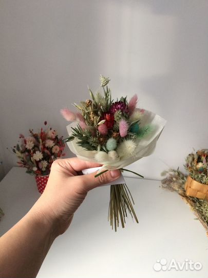 Букеты из сухоцветов