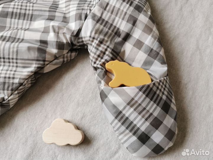 Комбинезон демисезонный 68 Ramelka гномик серый