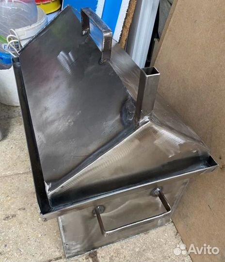 Коптильня горячего копчения на века 3мм 50х30х30