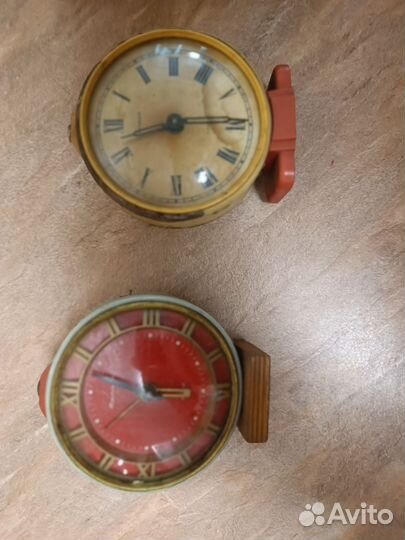 Часы ходики маяк и будильники Янтарь на запчасти
