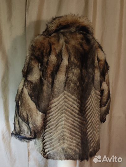 Шуба винтажная Echt Pelz из енотовидной собаки