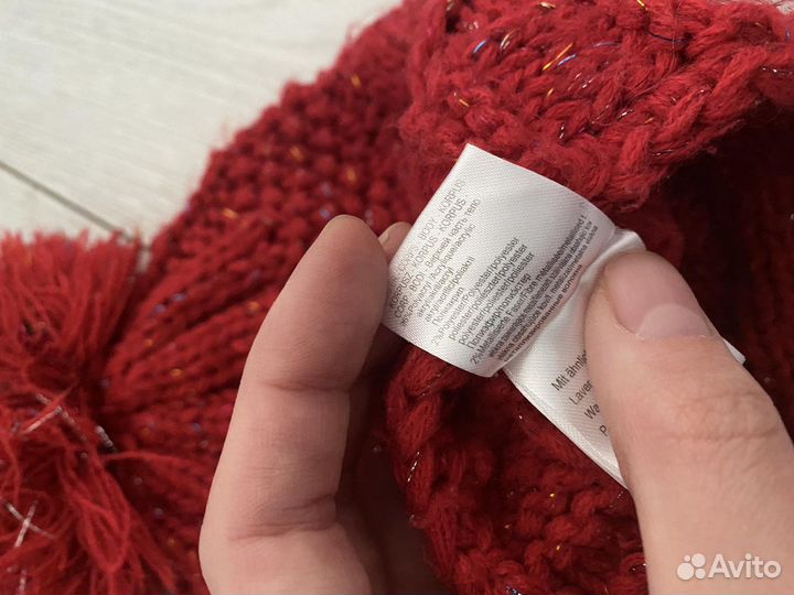 Набор шапочки и шарфик для девочки 3-5 лет