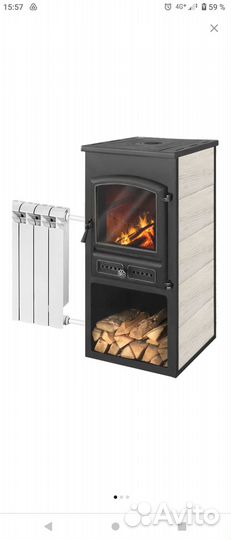 Печь Камин Etna бкд с теплообменником Новая