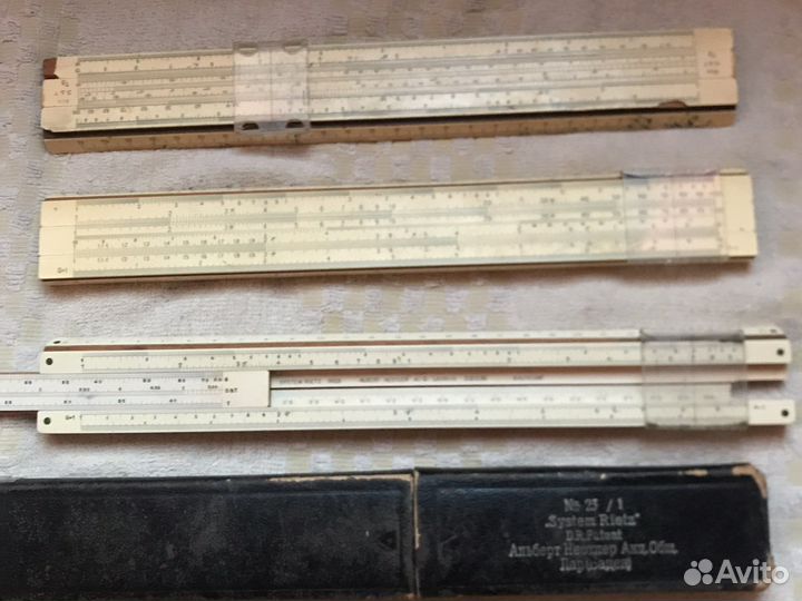 Линейка логарифмическая, курвиметр из СССР