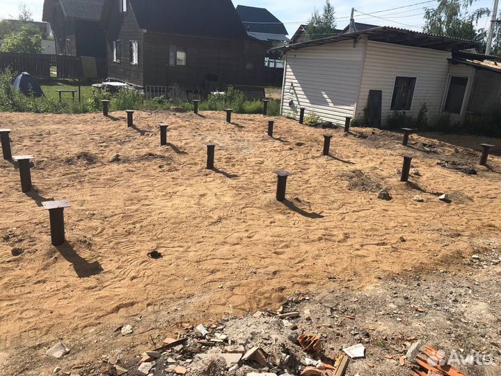 Винтовые сваи под террасу монтаж под ключ