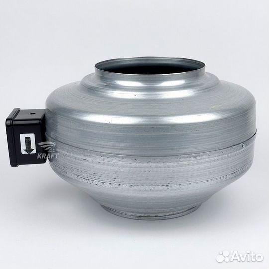 Вентилятор канальный круглый вкк-160 М металл