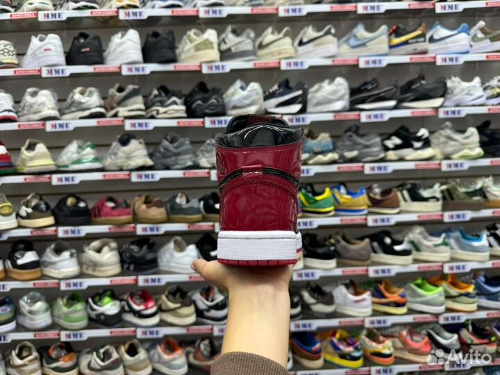 Nike air jordan 1 бордовые