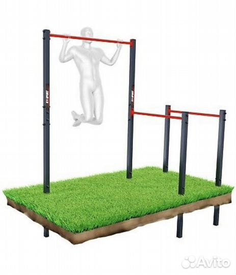 Турник уличный и брусья, комплекс