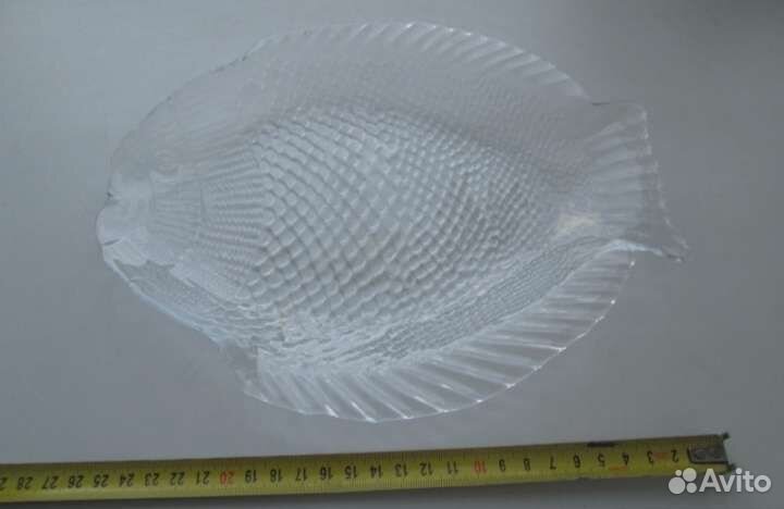 Ваза низкая плоская. фруктовница и др., рыба, СССР