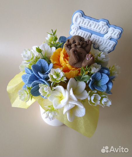 Букет из мыла ручной работы. Подарок