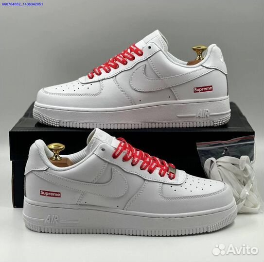 Кроссовки Nike Air Force 1 Low & Supreme (Арт.59628)