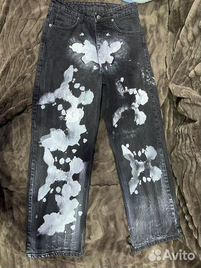 Джинсы широкие archive type opium