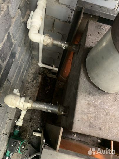 Печь на отработке с водяным контуром