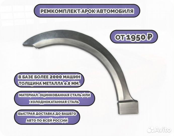 Ремкомплект арок на автомобиль