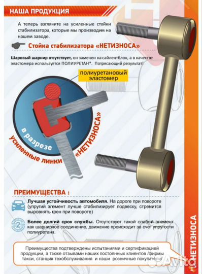 Стойки стабилизатора nl276b