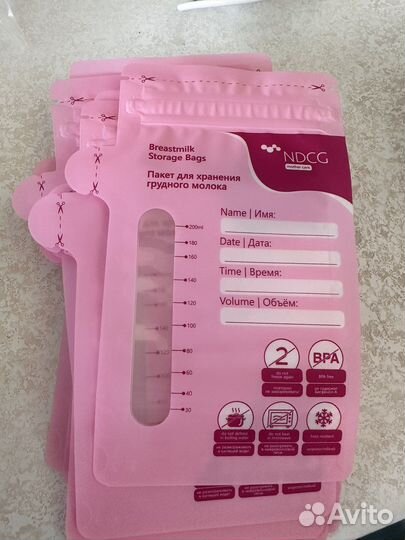 Авент пакеты для заморозки грудного молока