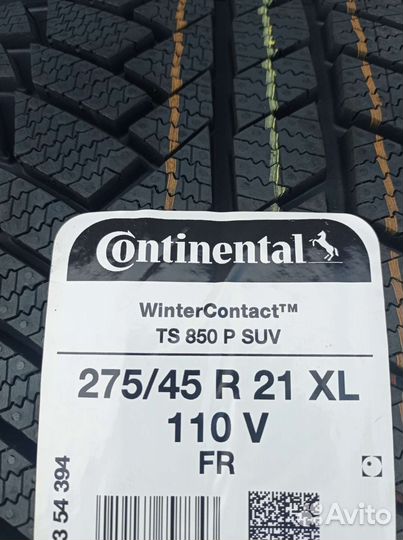 Continental ContiWinterContact TS 850P SUV 315/40 R21 и 275/45 R21 115V