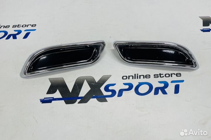 Накладки на задний бампер priora 2