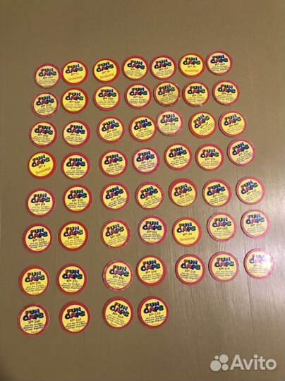 Фишки, кэпсы, биты Fun caps и др.+биты