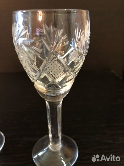 Набор. Рюмки, фужеры, бокалы, хрусталь. СССР