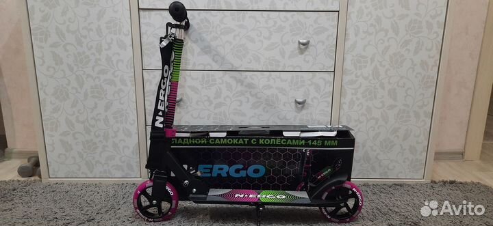 Самокат детский двухколесный новый фирма n ergo