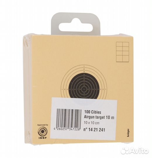 Мишени для пнев. винтовки kruger, 10 10 см