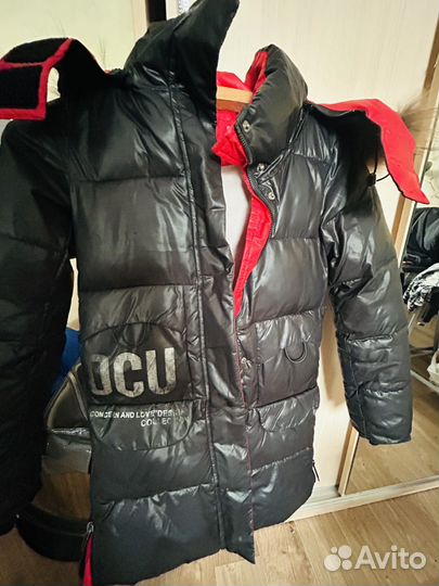 Пуховик детский зимний 140