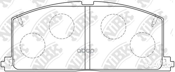 Колодки передние camry/carina/corolla 83-92 PN1