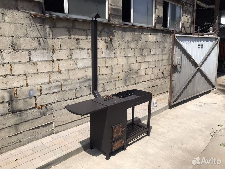 Мангал с печью под казан до 16л Арт.-0132