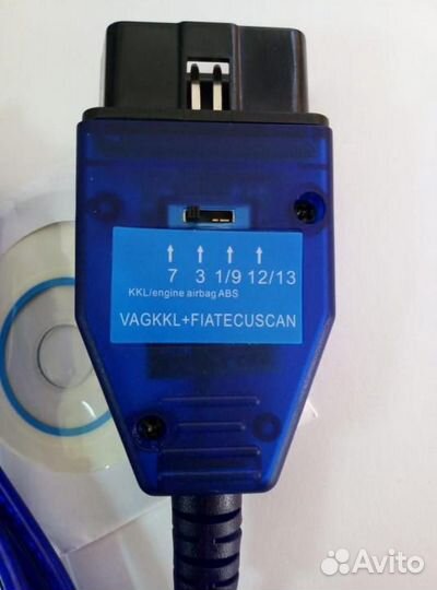 Диагностический кабель адаптер VAG-COM начипе ftdi