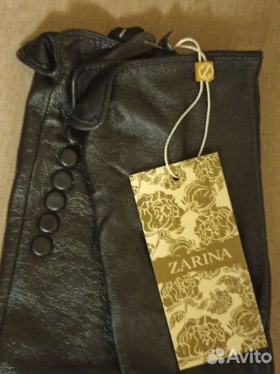 Перчатки длинные новые натуральная кожа