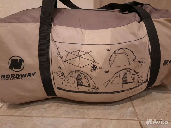 Палатка кемпинговая 4 местная askona 4