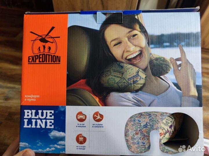 Вибро подушка на шею, с батарейками Экспедиция