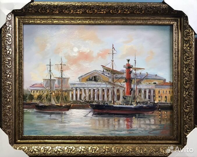 Картина с видом Санкт-Петербурга 9 (пейзаж) х-м