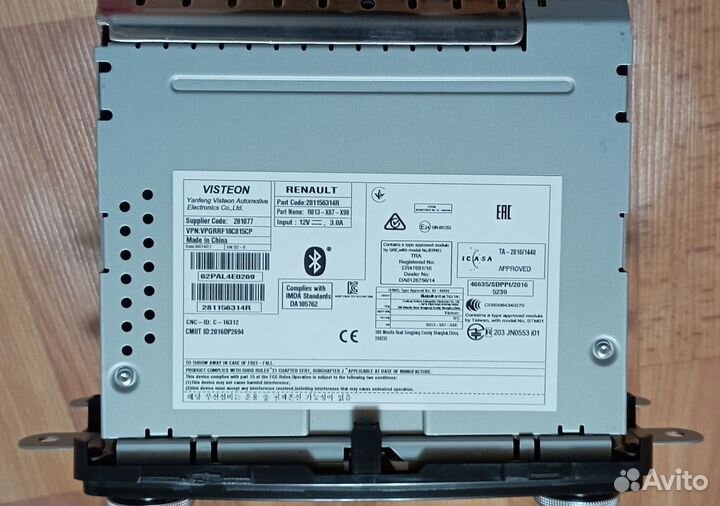 Штатная магнитола Renault
