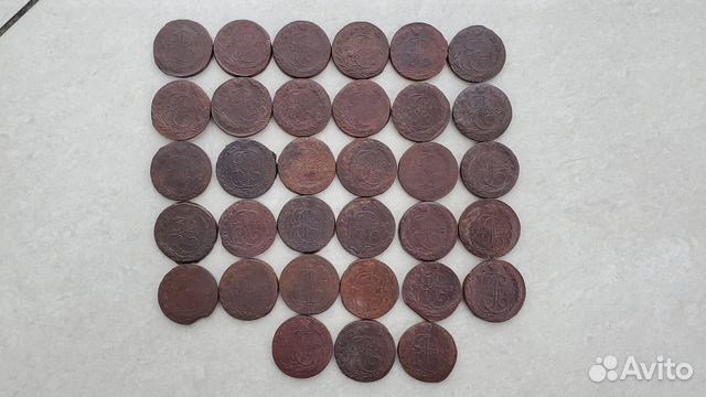 Монеты пятаки пять копеек клад 1763 - 1792 гг