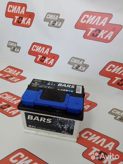 Аккумулятор автомобильный bars 60Ah