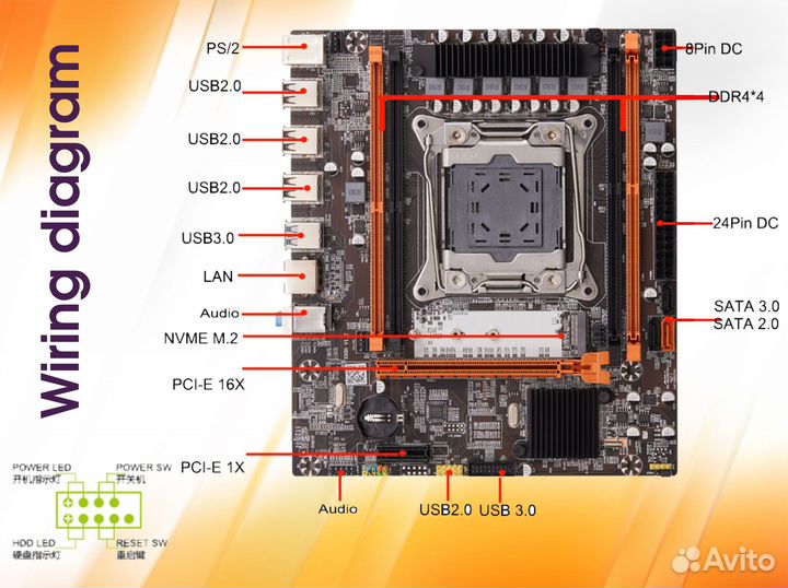 Игровой комплект x99 + 2650v3 + 16гб DDR4