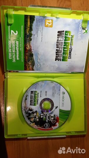 Игра для приставки xbox 360 plants vs zombies gw