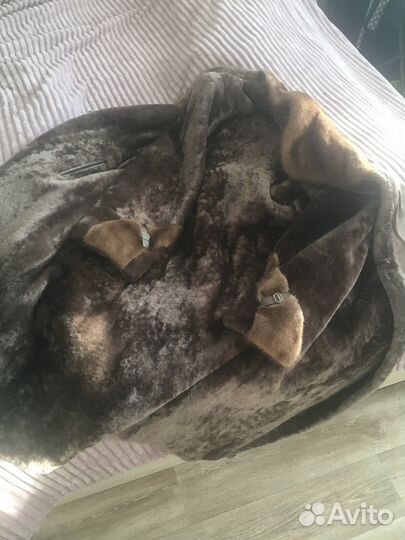 Шуба мутоновая с норкой