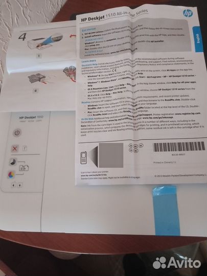 Принтер hp deskjet 1510 на запчасти