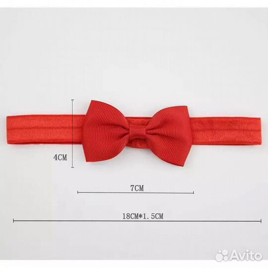 Повязка на голову бантик