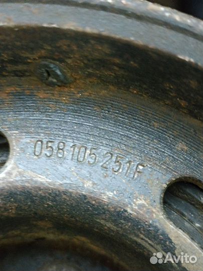 Шкив коленвала Audi A4 8D B5 1.8 ADR