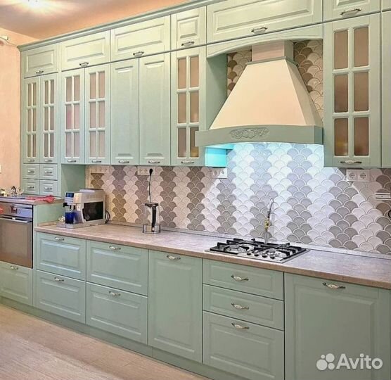 Кухни мятного цвета
