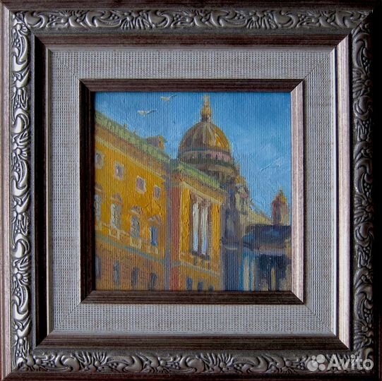 Картина маслом на холсте Питер