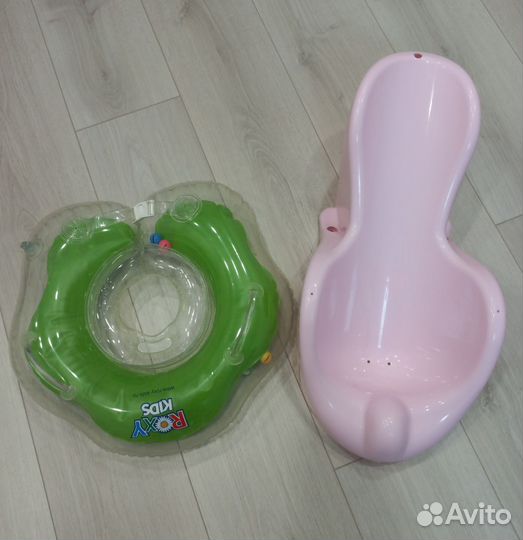 Горка и круг для купания