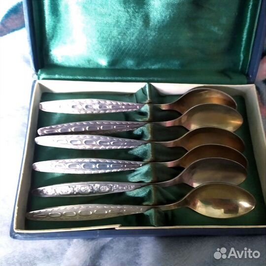 Набор чайных ложек СССР, мельхиор