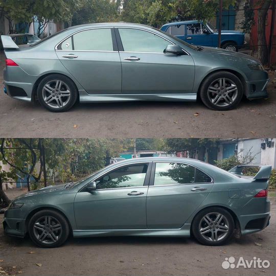 Накладки на пороги для Хонда Аккорд 7 2002-2008г.в