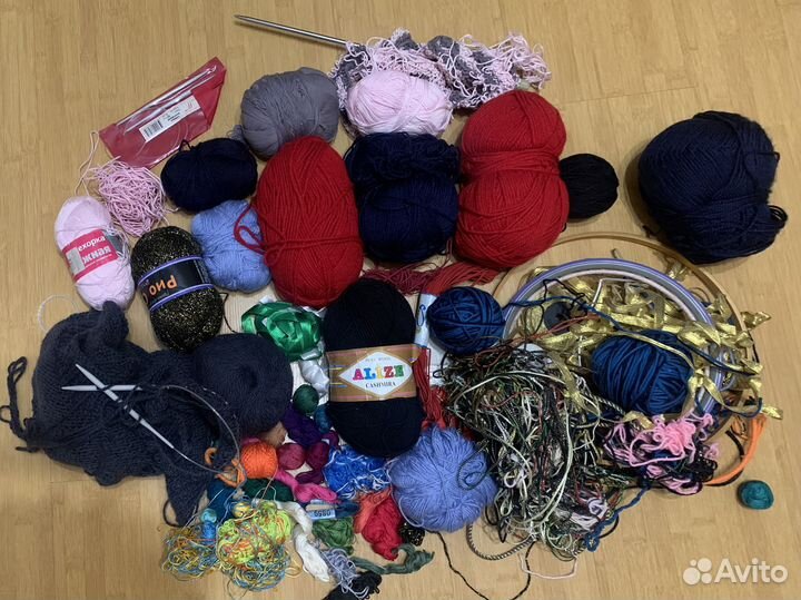 Пряжа нитки для вязания рукоделие пакетом